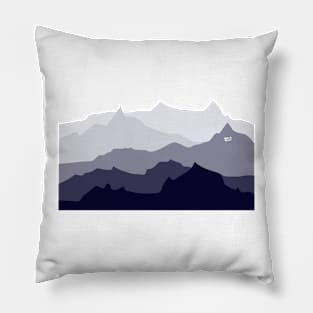 BLUE MOUNTAIN PANORAMA #minimal #art #design #kirovair #buyart #decor #home Pillow