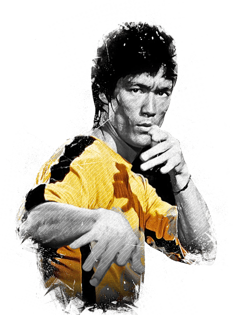 Bruce Lee Kids T-Shirt by Creativedy Stuff