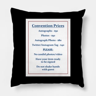 Convention Prices Pillow