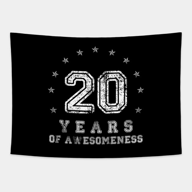 Vintage 20 years of awesomeness Tapestry by opippi