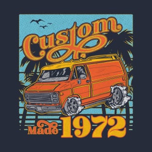 Retro Van Custom Made 1972 Dad's Birthday Vintage T-Shirt