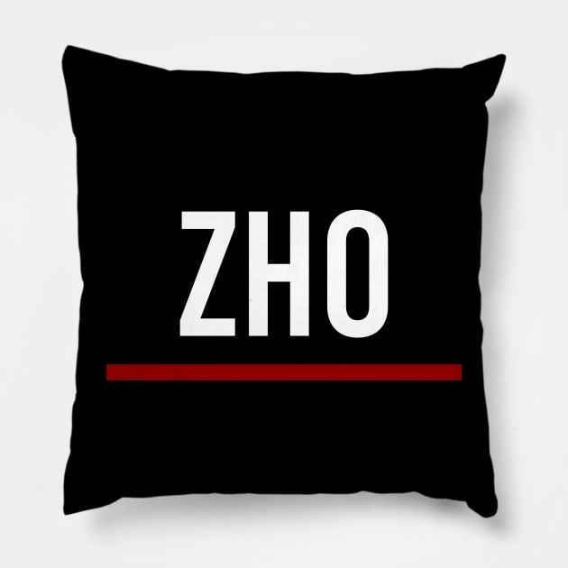 Guanyu Zhou Driver Tag Pillow by GreazyL