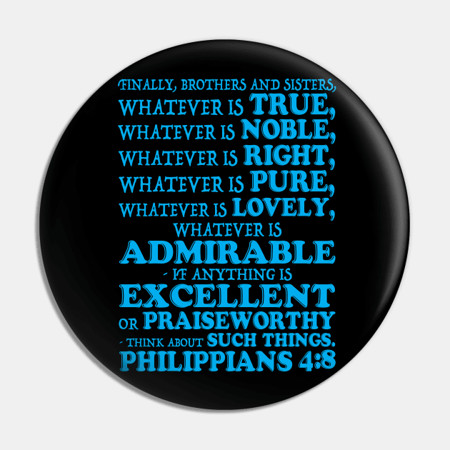 Philippians 4:8 Pin by Plushism