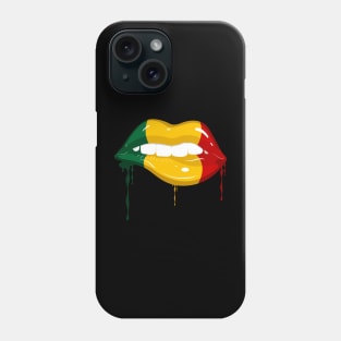 Juneteenth Vibes, Dripping lips, Black History, Freedom Phone Case