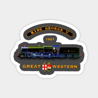 The Great Western Railway King George V steam Train MotorManiac Magnet