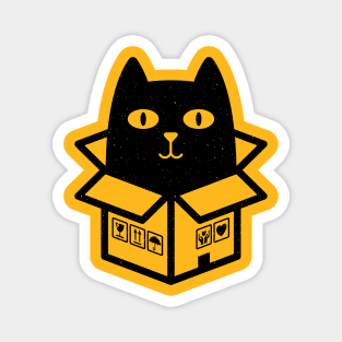 Cats love boxes Magnet