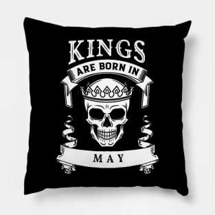 Kings Are Born In May Pillow