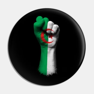 Flag of Algeria on a Raised Clenched Fist Pin