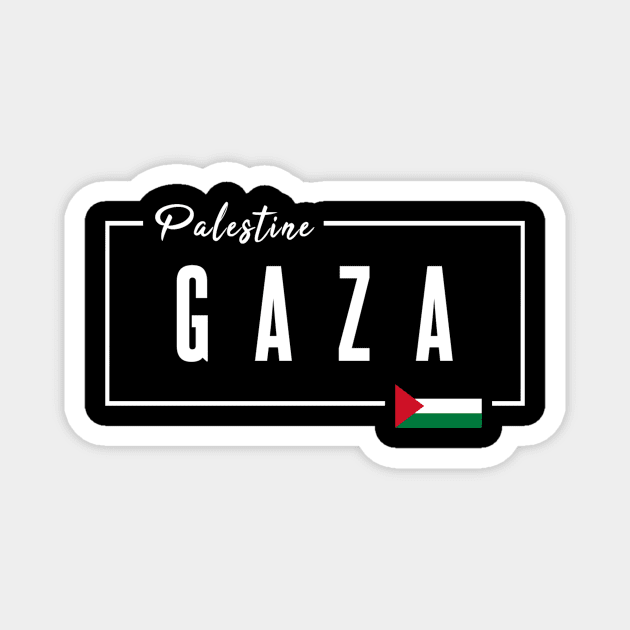 Gaza, Palestine Magnet by Bododobird