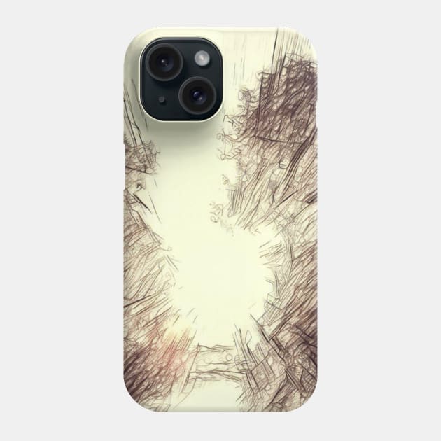 Enchanted Forest Light Illustration Phone Case by vk09design