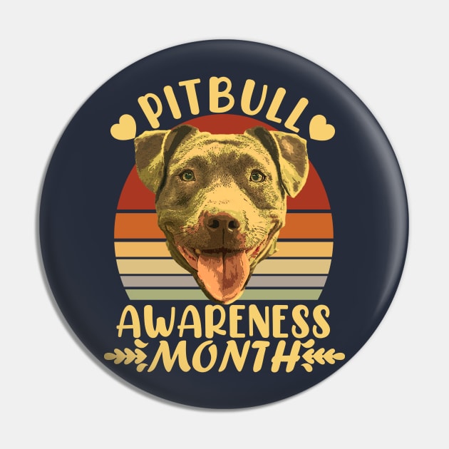 Pitbull Awareness Month Pin by Fox Dexter
