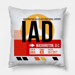 Washington DC (IAD) Airport // Sunset Baggage Tag Pillow