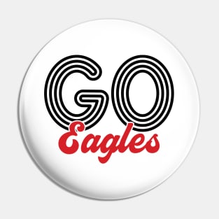 Go Eagles - Baseball Pin