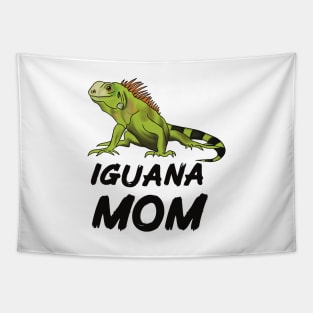 Iguana Mom for Iguana Lovers, Black Tapestry