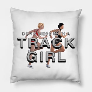 Track Girl Pillow