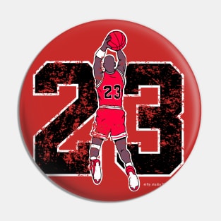 Jordan 23 NBA Distressed Vintage Pin