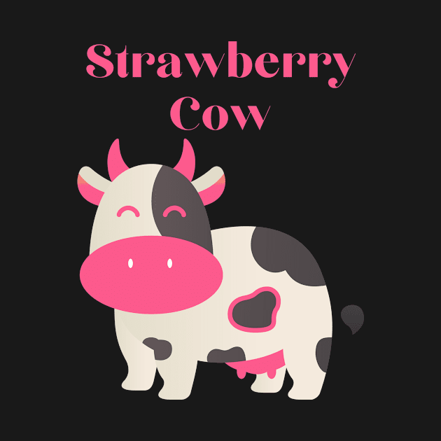 Strawberry Cow Design by Intuit Canvas