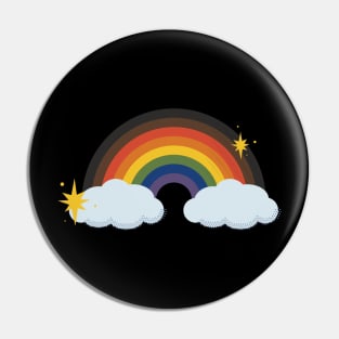 Gay Pride Retro Rainbow Pin