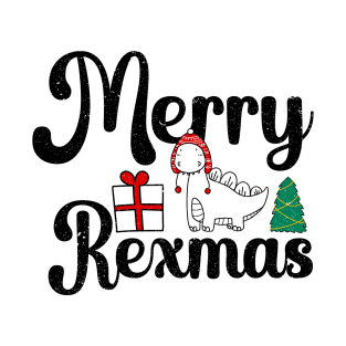 Merry Rexmas Pretty Dinosaur T-Shirt