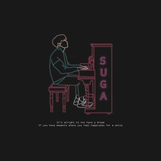 BTS SUGA WITH PIANO T-Shirt