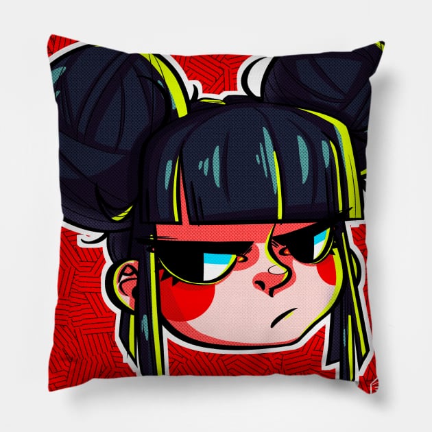 Space Buns Pillow by frozenmilkk