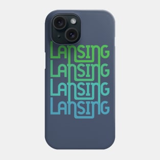 Lansing - Retro Repeating in Earth Phone Case