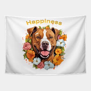 Happiness - Pit Bull Tapestry