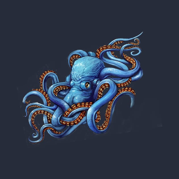 Octopus blue by firstspacechimp