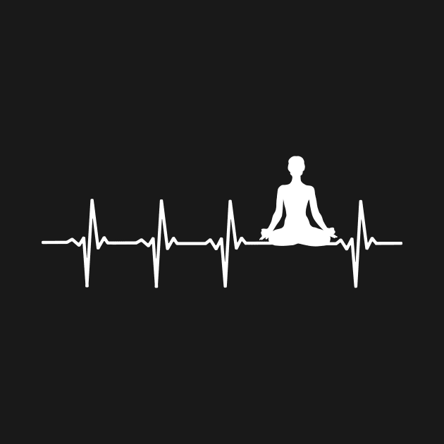 Yoga Heartbeat Gift For Yogis by OceanRadar