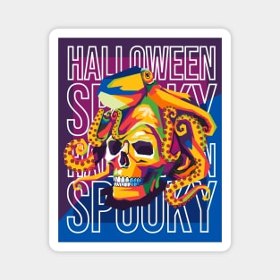 scary skull Magnet