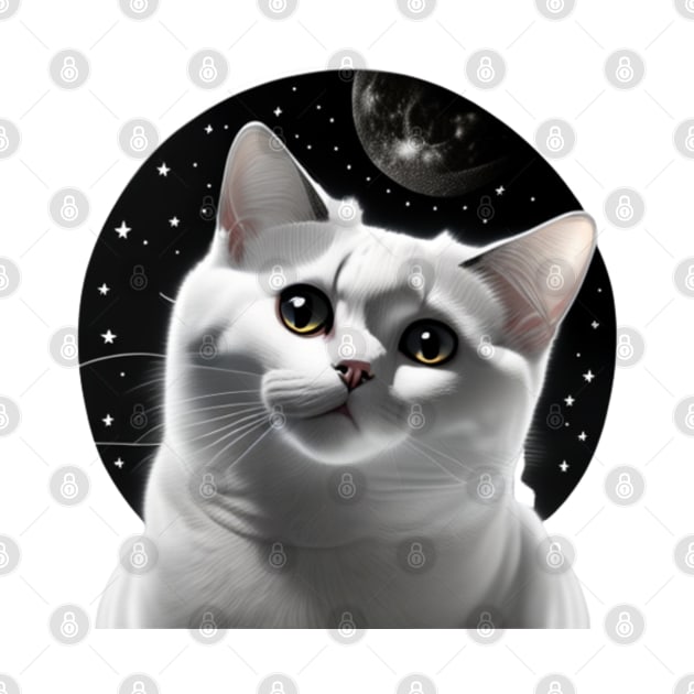 Cat looking at infinity by ShopColDigital