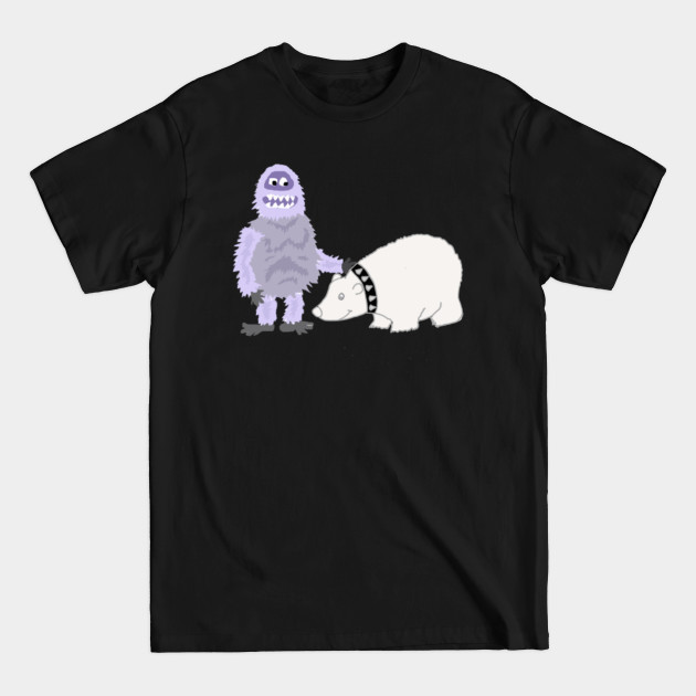 Disover Funny Abominable Snowman and Pet Polar Bear - Abominable Snowman - T-Shirt