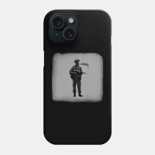 Soldier smoking Phone Case