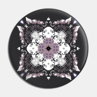 Chilly Ghosts Mandala Pin