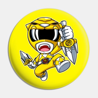 Yellow Ranger Sabertooth Tiger Pin