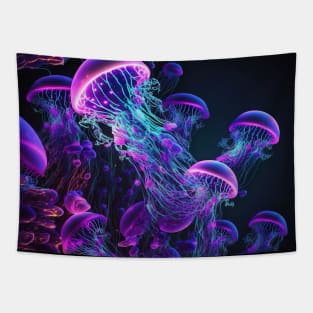Cosmic Jellyfish Tapestry