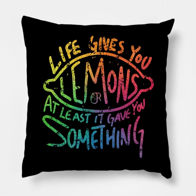 AJR LEMONS RAINBOW VINTAGE Pillow by Nikki Omen Radio Podcast