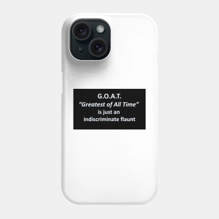 Banned Words GOAT Phone Case