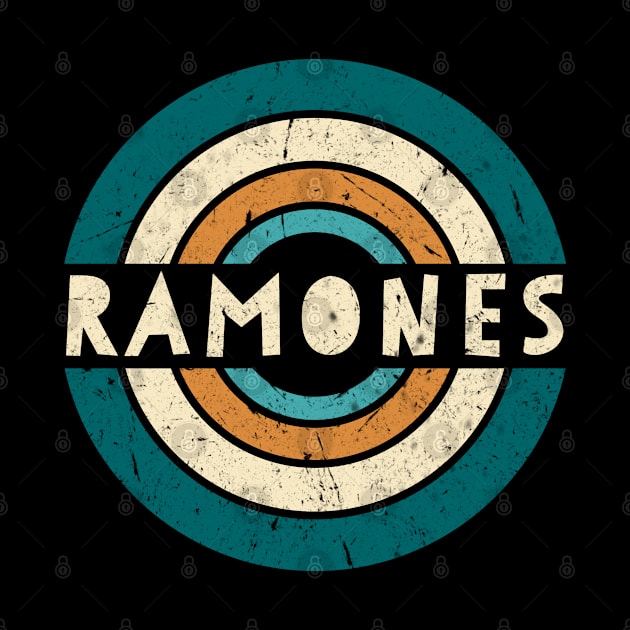 Retro Styles Ramones Name Birthday 70s 80s 90s Circle by WertAthena