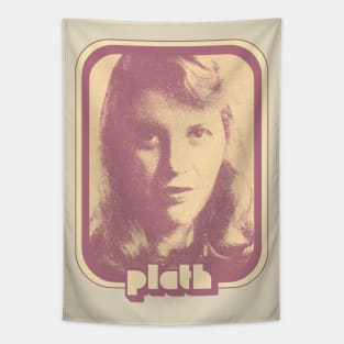 Sylvia Plath //// Retro Fan Art Design Tapestry