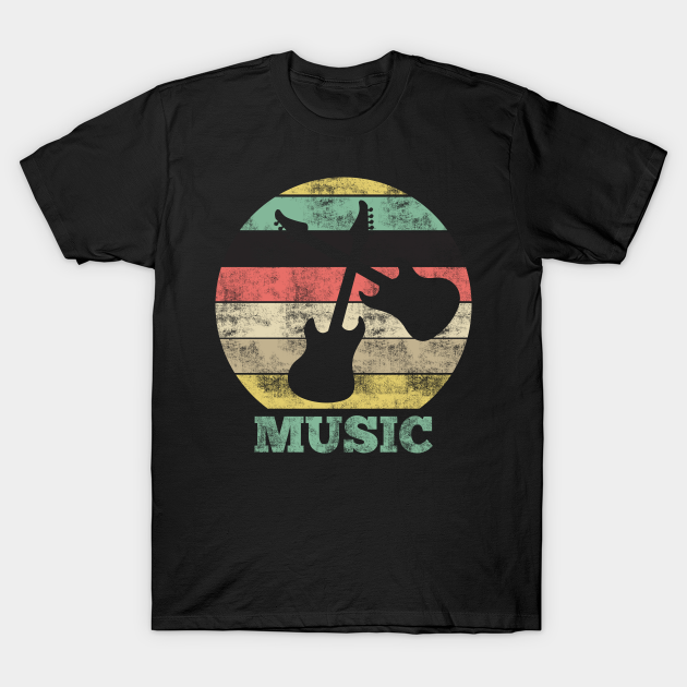 Retro Guitar - Retro Guitar - T-Shirt