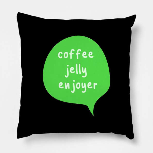 Saiki Kusuo Coffee Jelly Enjoyer in Green Pillow by lexa-png