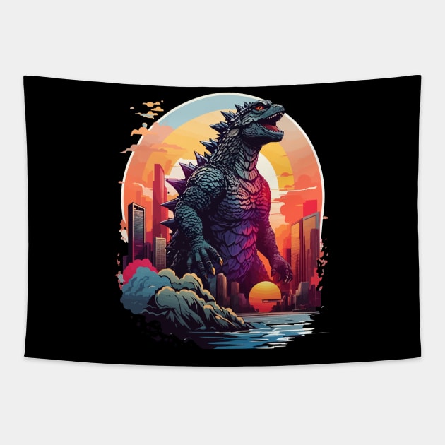 Godzilla Tapestry by Kaine Ability