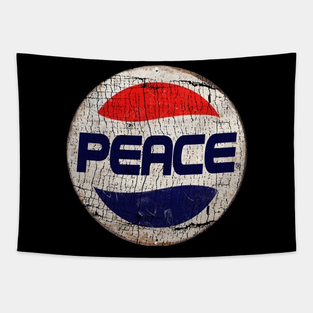 PEACE or PEPSI Tapestry by IJKARTISTANSTYLE