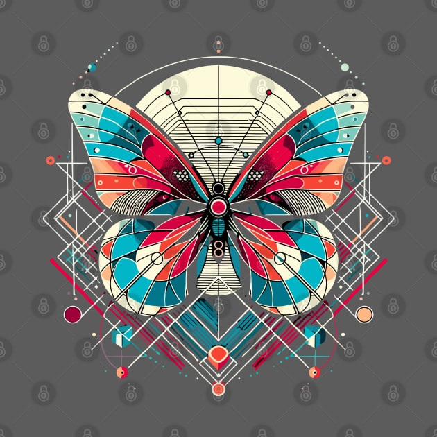 Abstract Animal Butterfly 4 by sapphire seaside studio