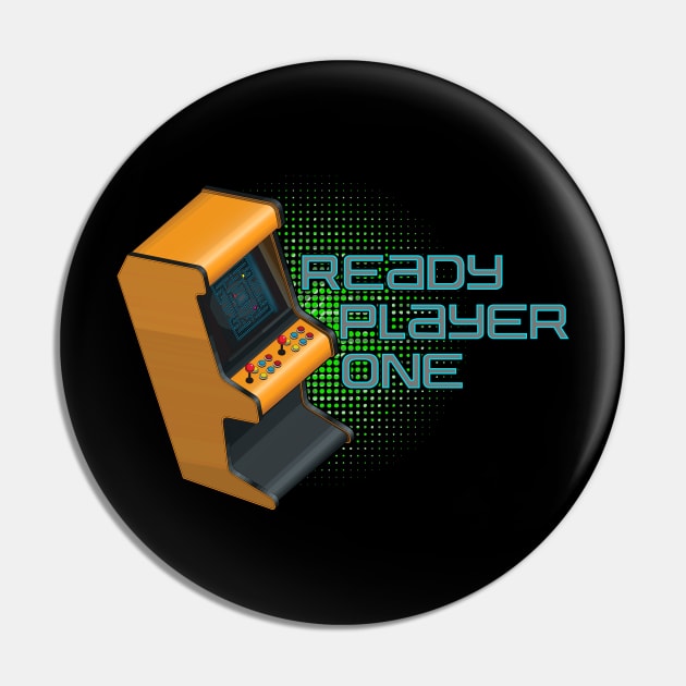 Ready Player One Retro Arcade Logo Pin by Nova5