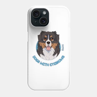 Dogs with Eyebrows - Bernese Mountain Dog Phone Case