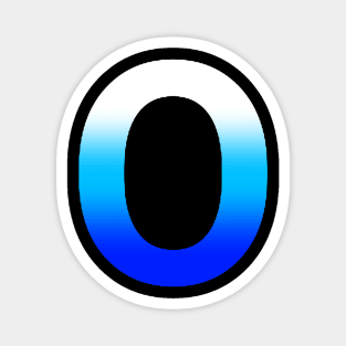 Blue Letter O Magnet