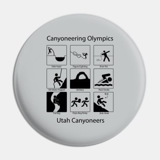 Utah Canyoneers 2019 Winner - Canyoneering Olympics (Dark) Pin