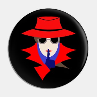 Lady Red shush (cauc): A Cybersecurity Design Pin
